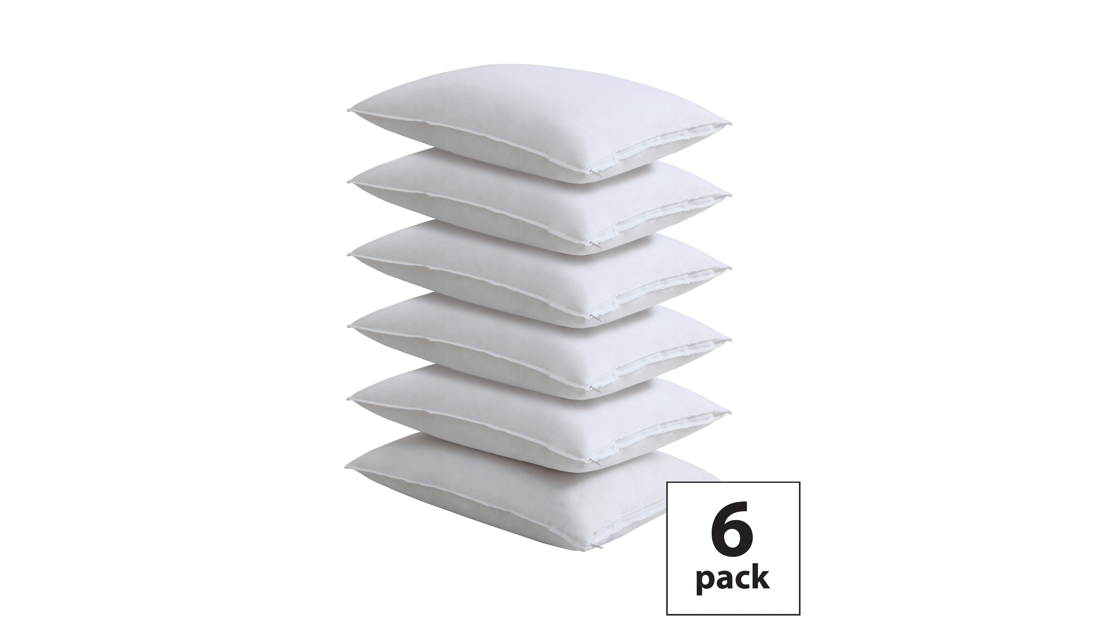 Fresh Ideas 100% Cotton 6-Pack Pillow Protectors, King