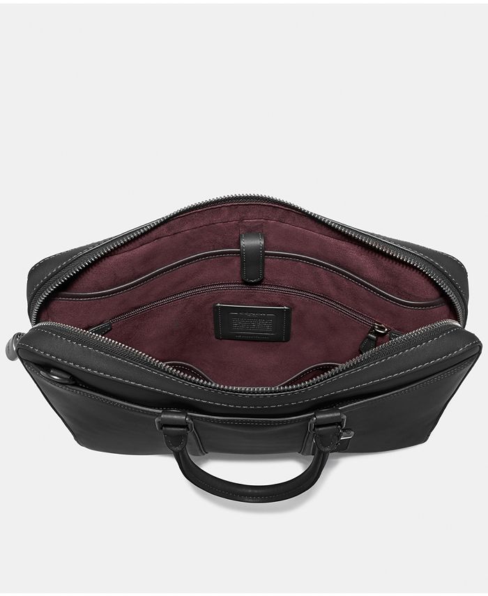 COACH Men's Metropolitan Slim Leather Briefcase & Reviews All