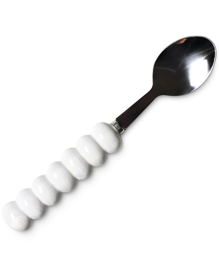 Coton Colors - Signature White Knob Serving Spoon