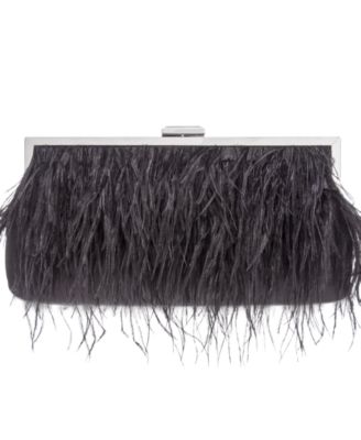 feather clutch