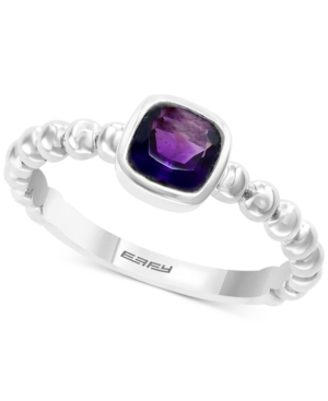 image of Effy Amethyst Statement Ring (1-1/3 ct. t.w.) in Sterling Silver
