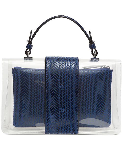 DKNY Elissa Clear Leather TopHandle Flap Shoulder Bag & Reviews