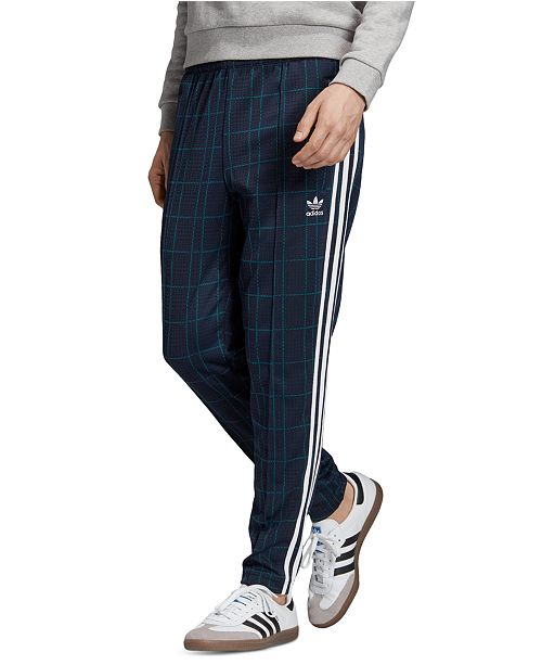Adidas Adidas Men S Originals Plaid Track Pants Reviews All