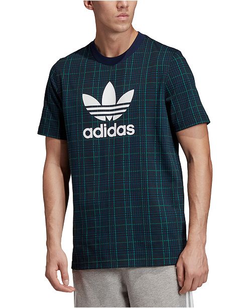 Adidas Adidas Men S Originals Plaid T Shirt Reviews T Shirts