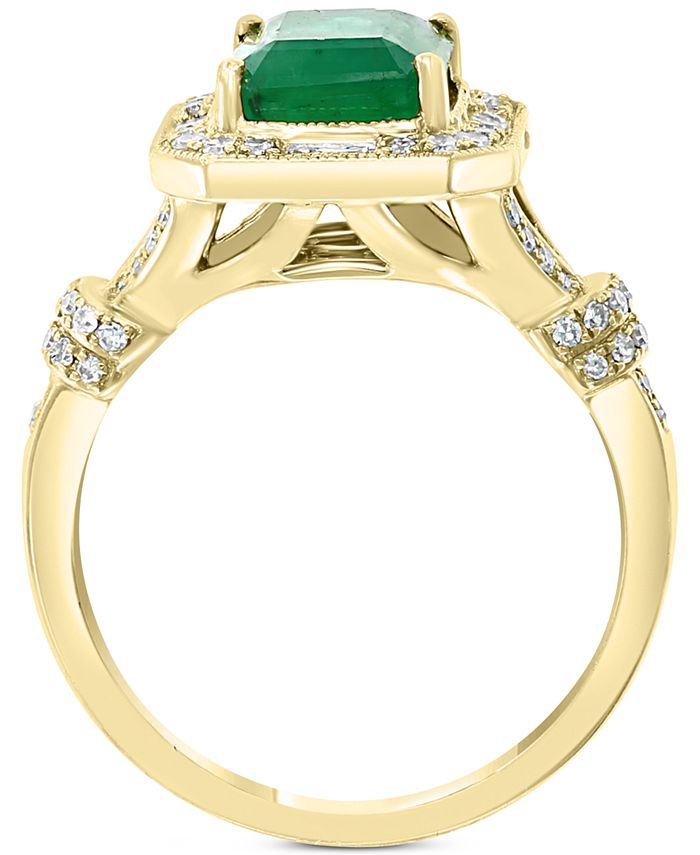 EFFY Collection EFFY® Emerald (2 ct. t.w.) & Diamond (3/8 ct. t.w ...