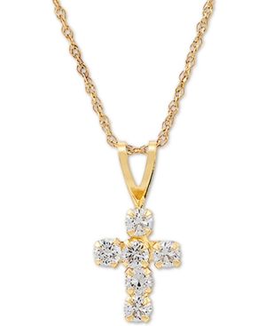 image of Swarovski Zirconia Cross 18