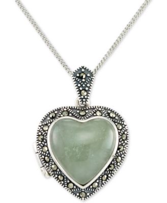 jade locket necklace