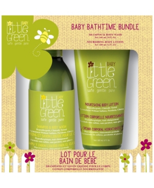 Little Green Baby Bath time Bundle Set of 2, 14 oz