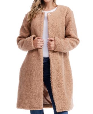 Macy's teddy bear coat best sale