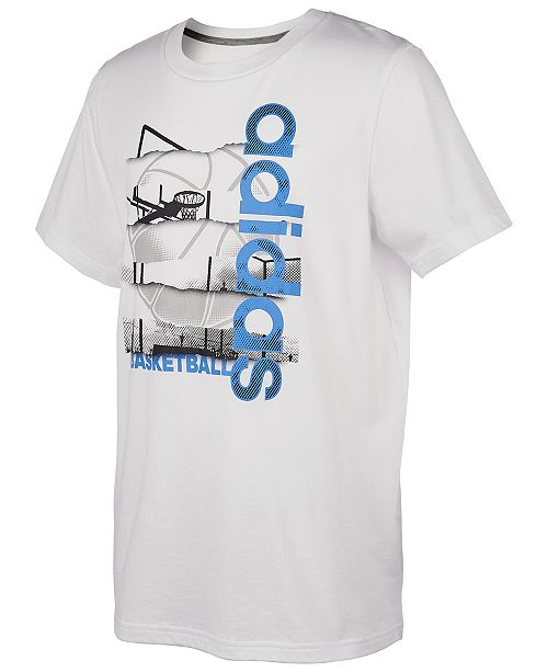 Adidas Big Boys Cotton Basketball T Shirt Reviews Shirts Tops