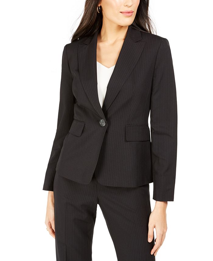 Le Suit Single-Button Pinstriped Pants Suit & Reviews - Wear to Work ...