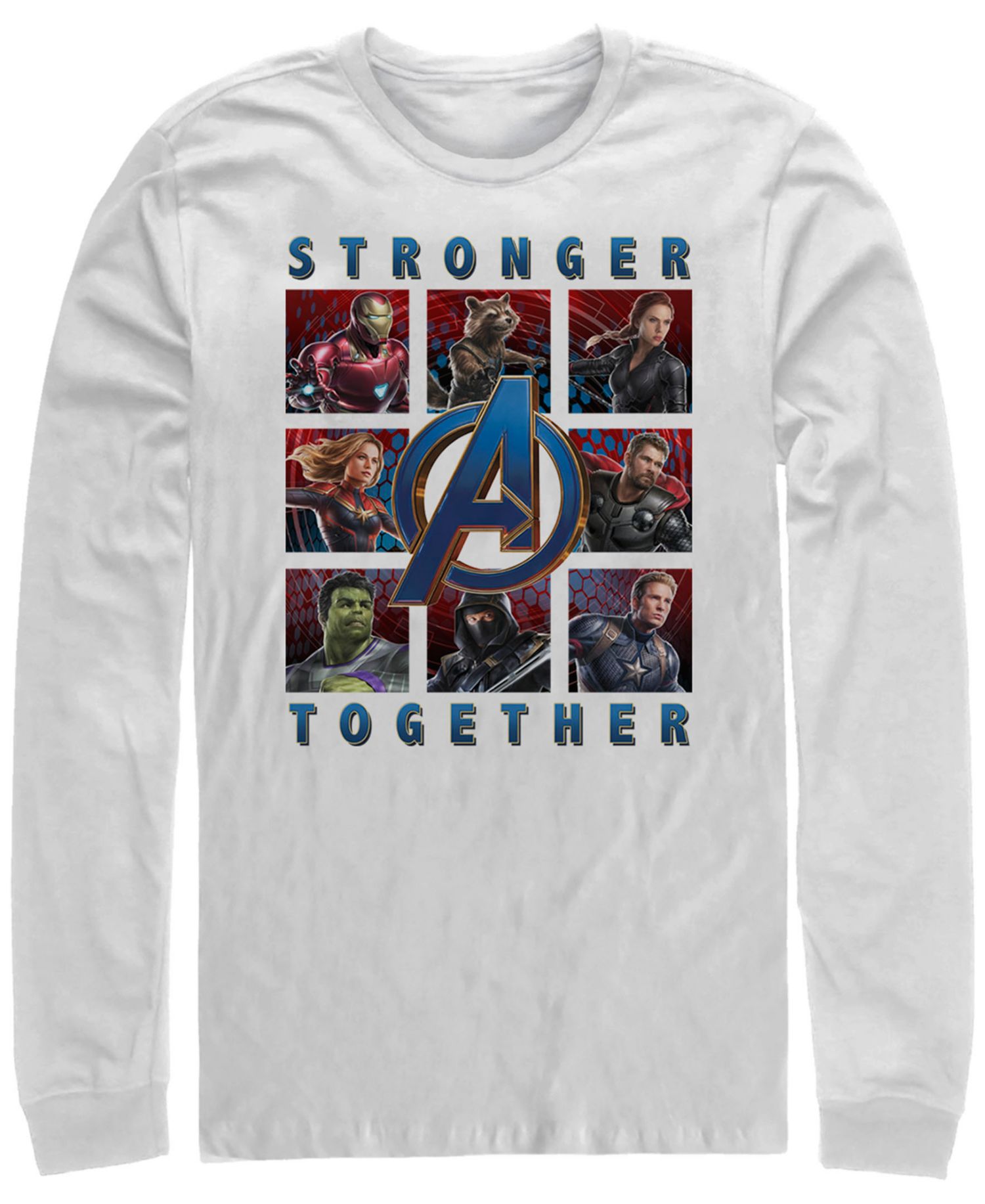 Marvel Men's Avengers Endgame Stronger Together Boxes, Long Sleeve T-shirt