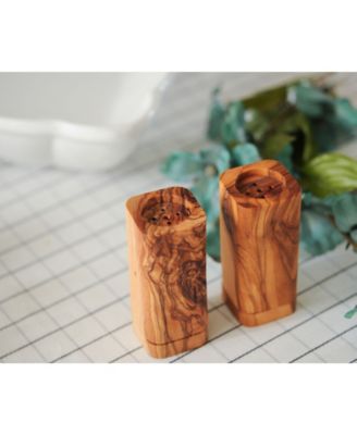 Wooden Salt and Pepper Shakers - Set of 2