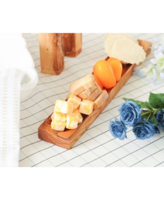 Olive Wood Cheese Olive Plate