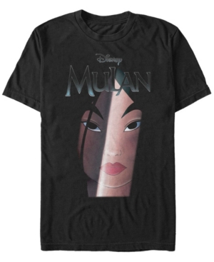 Disney Men's Mulan Big Face Shadow Short Sleeve T-Shirt