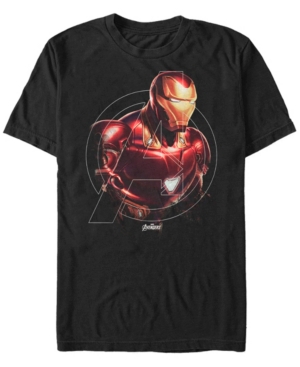 Marvel Men's Avengers Endgame Iron Man Portrait Short Sleeve T-shirt