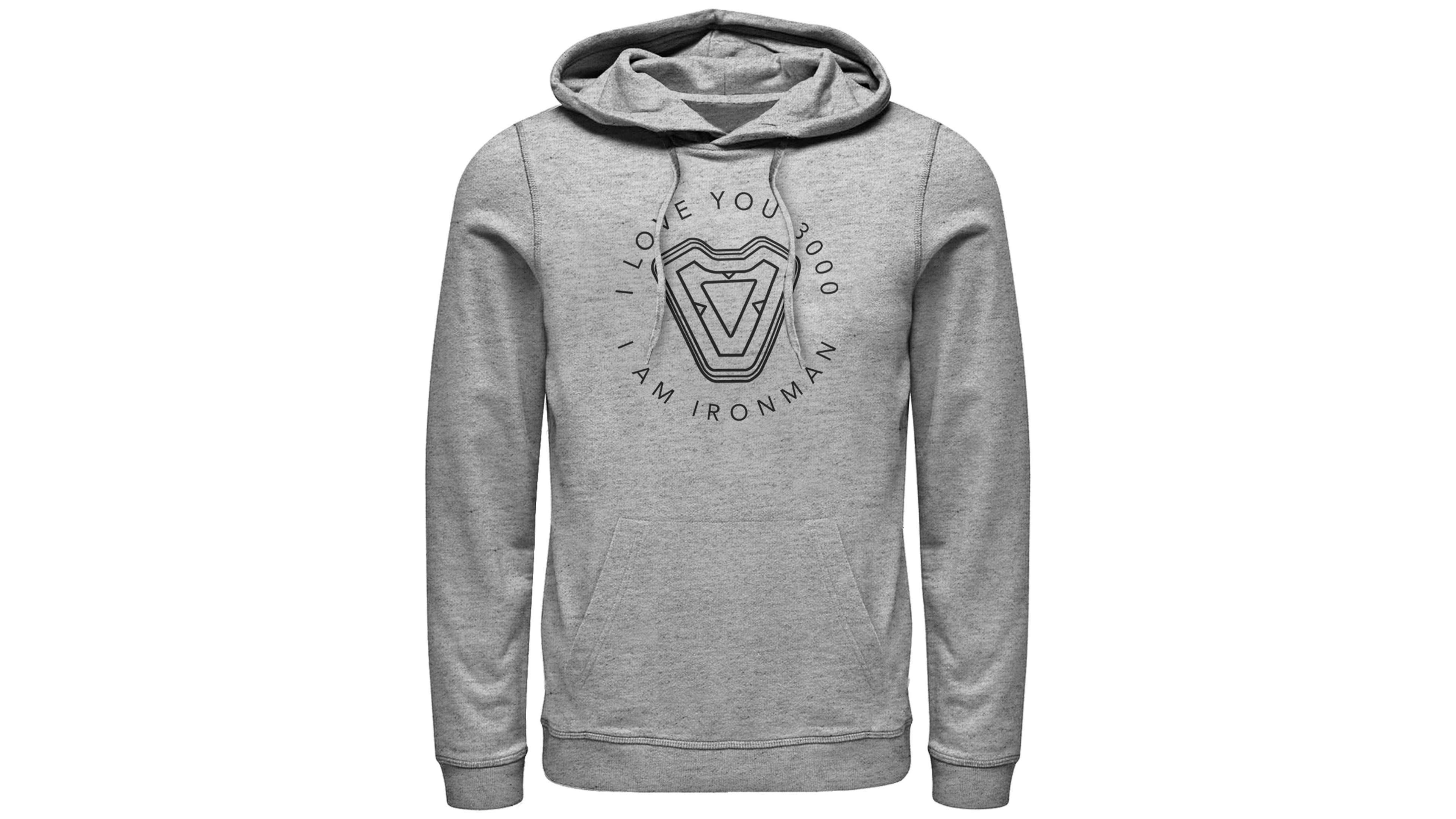Marvel Men's Avengers Endgame Iron Man I Love You 3000, Pullover Hoodie