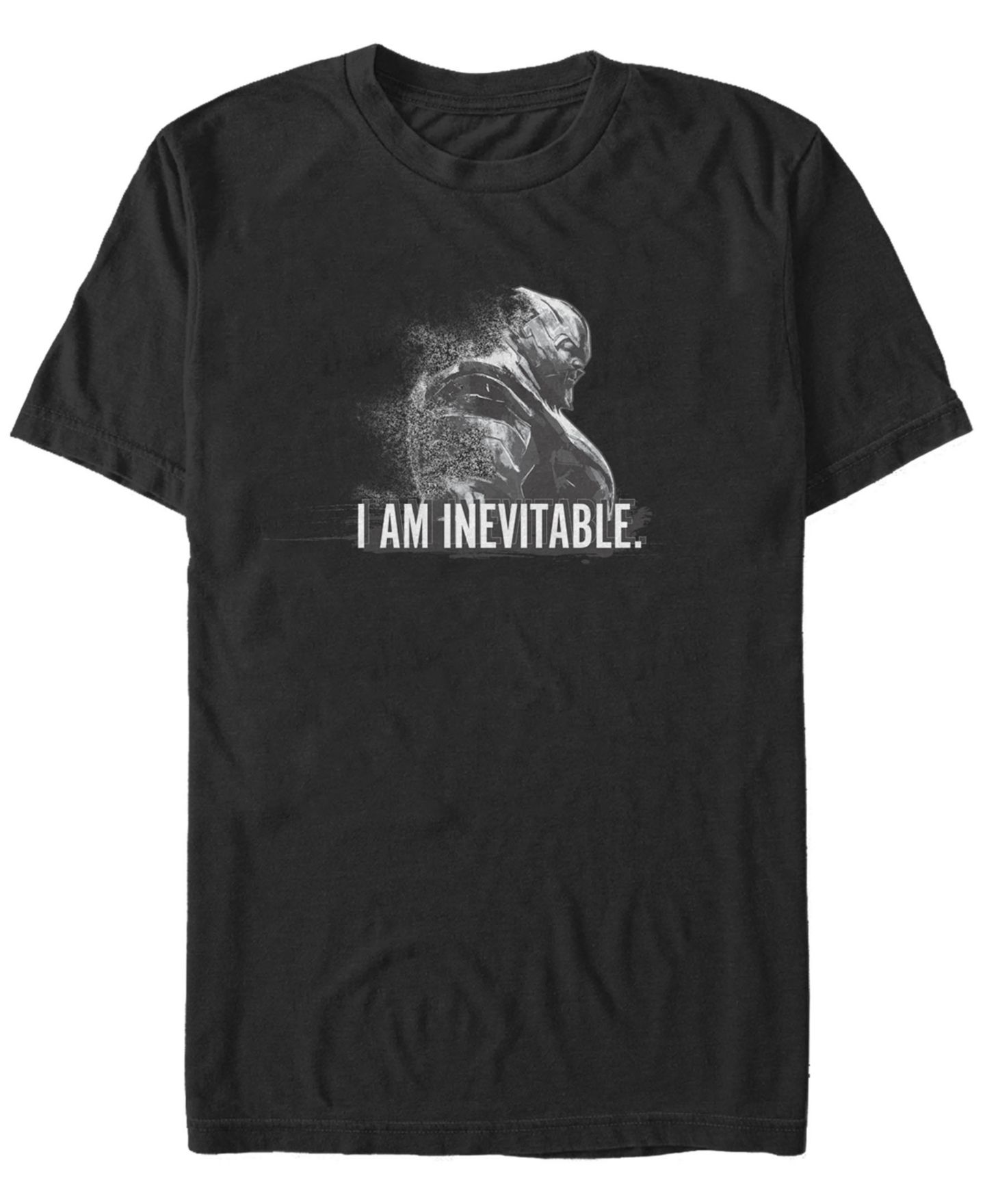 Мужская футболка Fifth Sun Marvel Avengers Endgame Inevitable Thanos, Short Sleeve, цвет: Чёрный — фото 1