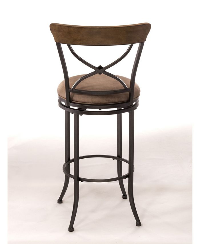 Hillsdale Charleston Swivel XBack Bar Height Stool Macy's