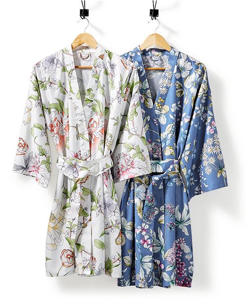 Charter Club English Garden Cotton 300 Thread Count Robe