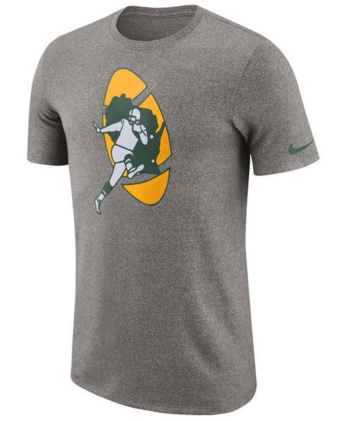 Nike Men's Green Bay Packers Marled Historic Logo T-Shirt & Reviews ...