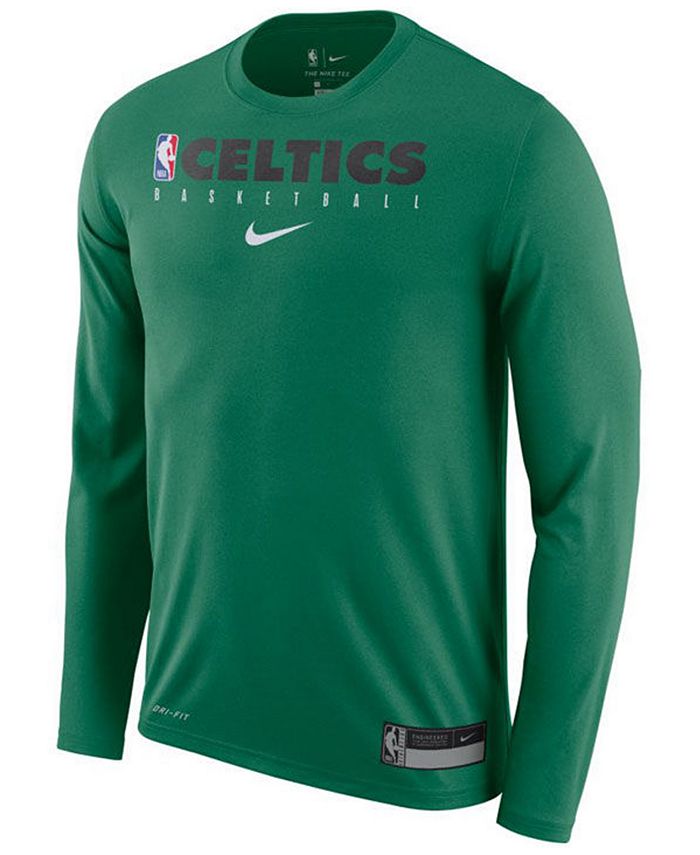 Nike Men's Boston Celtics Team Practice Long Sleeve T-Shirt - Macy's