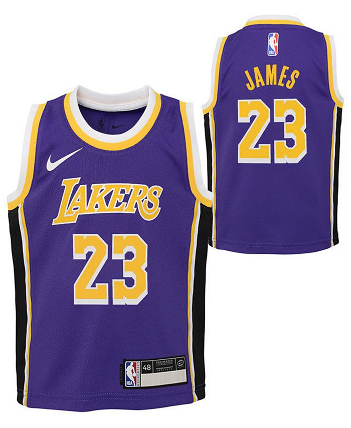 Nike Los Angeles Lakers Kids Hardwood Classic Swingman Jersey - Lebron James  - Macy's