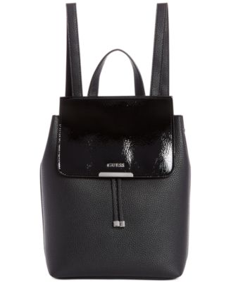 leather guess backpack