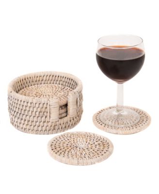 Round Coasters with Box - 7 Piece Set