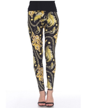 White Mark Women's One Size Fits Most Printed Leggings