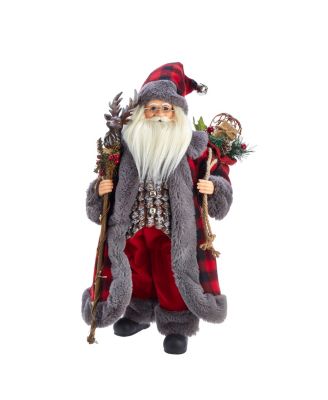 Kurt Adler - 18-Inch Kringle Klaus Red and Gray Santa