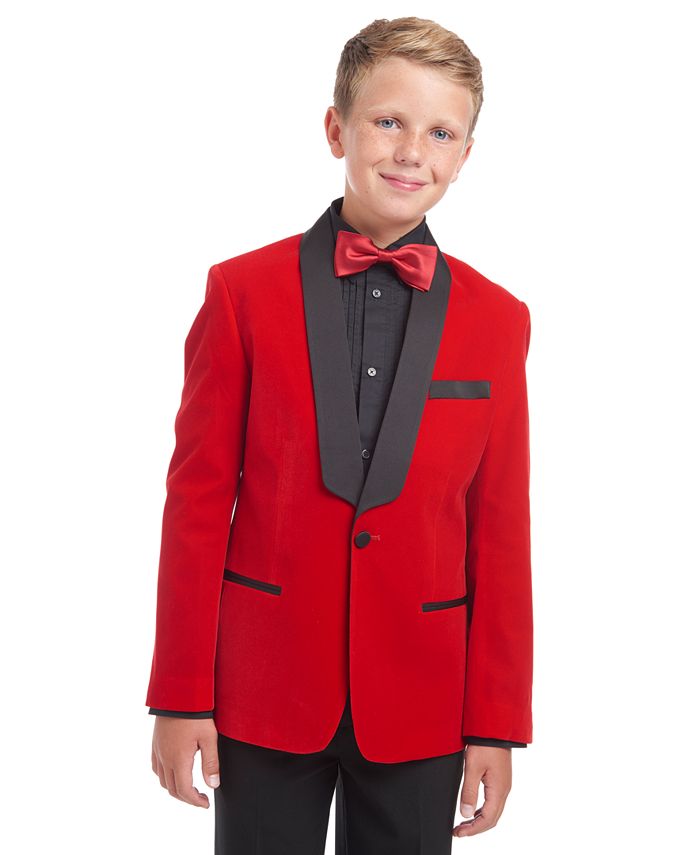 Calvin Klein Big Boys Classic-Fit Velvet Shawl Lapel Suit Jacket & Reviews  - Coats & Jackets - Kids - Macy's