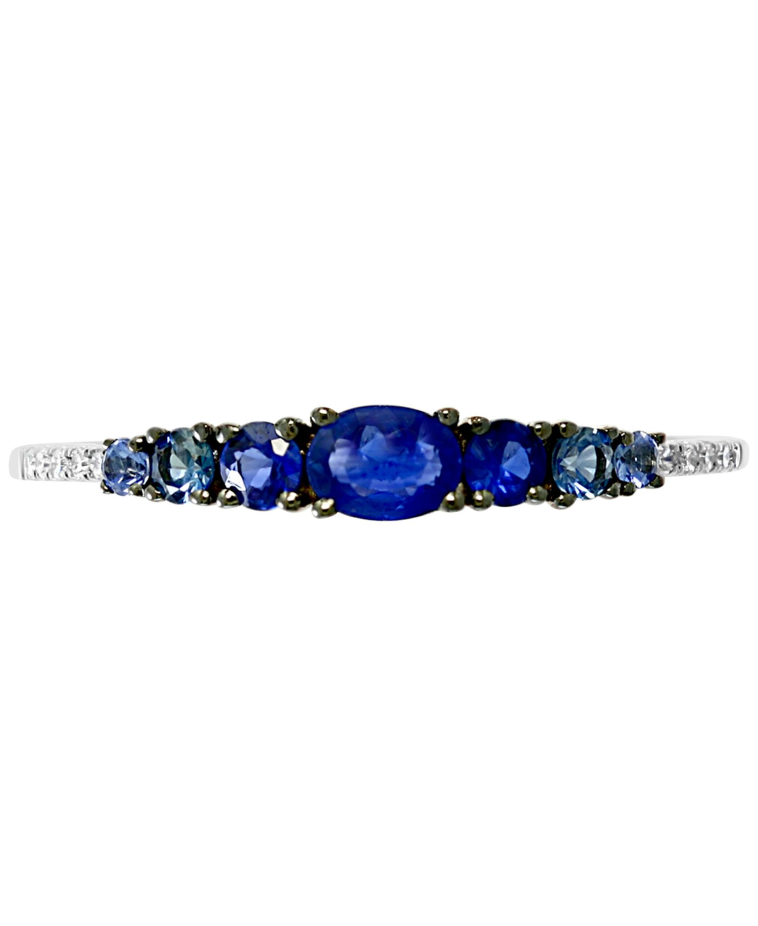 EFFY® Sapphire (1/2 ct. t.w.) & Diamond (1/20 ct. t.w.) Ring in 14k White Gold