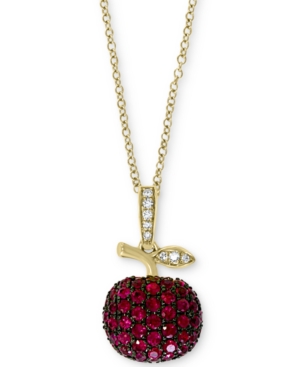 image of Certified Ruby (5/8 ct.t.w.) & Diamond Accent 18