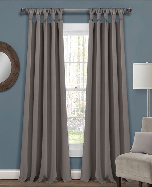 Lush Decor Lush Decor Knotted Tab Top 52 X 84 Blackout Curtain