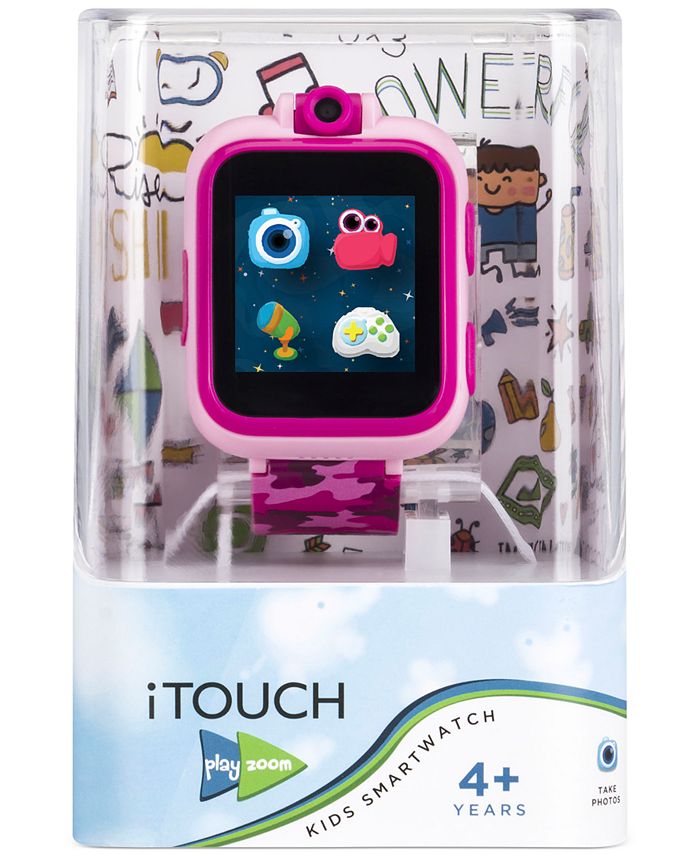 Playzoom - Unisex PlayZoom Pink Camouflage Strap Touchscreen Smart Watch 42x52mm