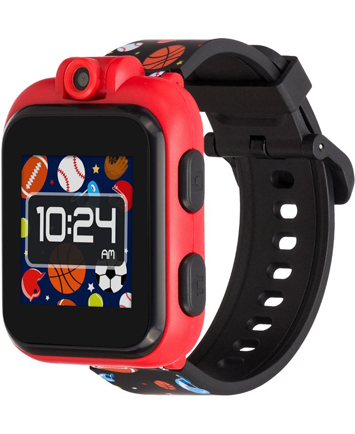 Playzoom iTouch Kids with Black Sports Print Strap Smart Watch 42x52mm & Reviews - Macy's