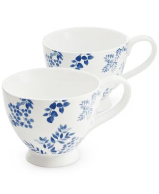 Martha Stewart Collection - English Garden Tea Cups, Set of 2