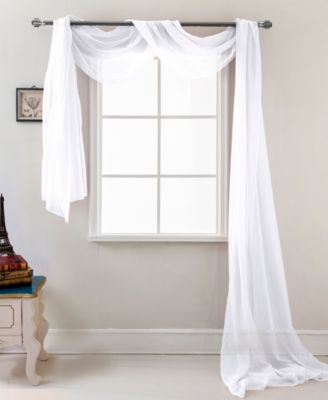 Celine Sheer Sheer Curtain Scarf Valance