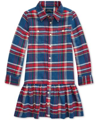 ralph lauren girls plaid dress