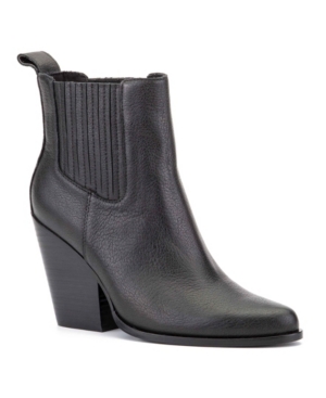 image of Rebel Wilson Chunky Heel Ankle Boots Women-s Shoes