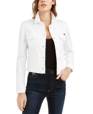 Calvin Klein Jeans White Jean Jacket 