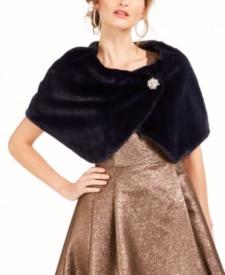 macys faux fur wrap