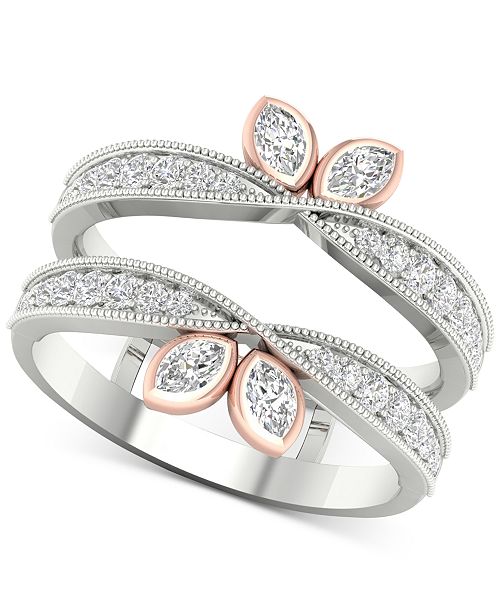 Macy S Diamond Channel Set Engagement Ring 1 1 2 Ct T W In 14k