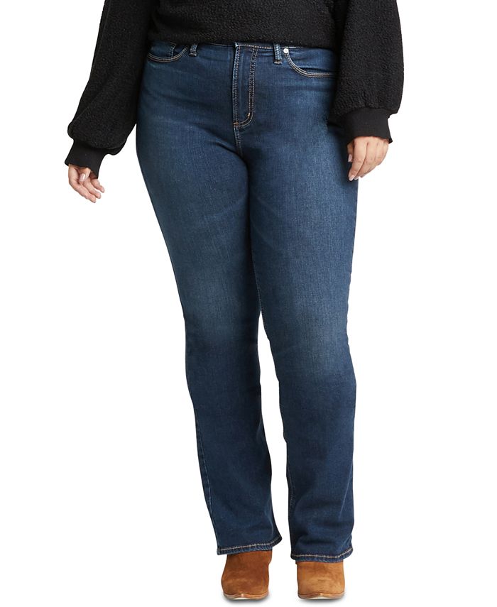 Silver Jeans Co. Trendy Plus Size Calley Slim Bootcut Jeans & Reviews ...