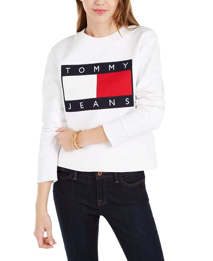 Tommy Hilfiger Tommy Jeans Flag Sweatshirt  Sweatshirts, Tommy hilfiger  sweatshirt, Tommy hilfiger sweater