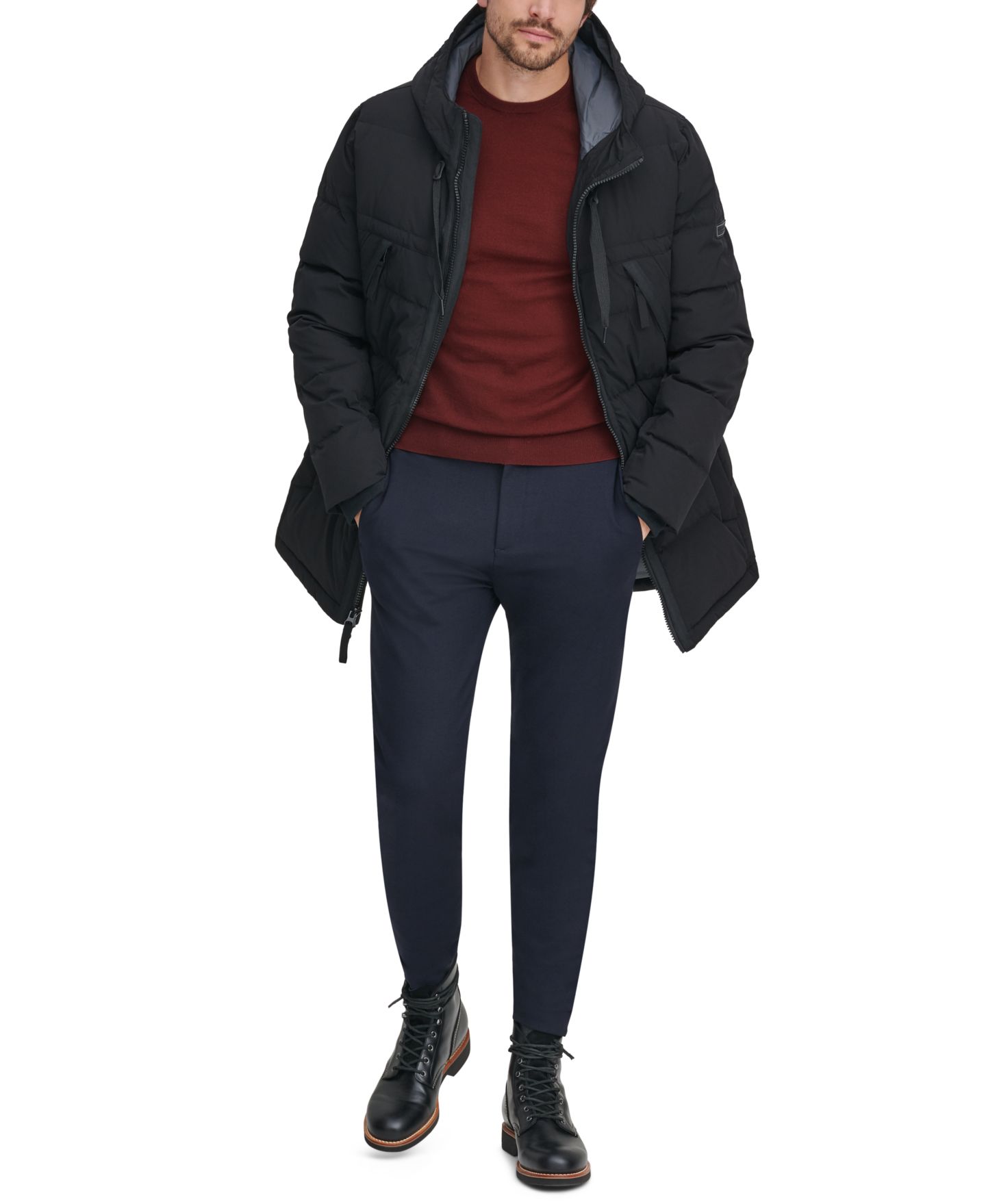 Мужская куртка Marc New York F18 Holden Parka, цвет: Чёрный — фото 9