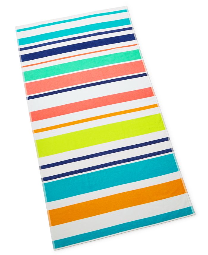 Martha Stewart Collection CLOSEOUT Multi Stripe Beach Towel