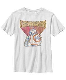 Big Boys Retro Psychedelic BB-8 and D-O Short Sleeve T-Shirt