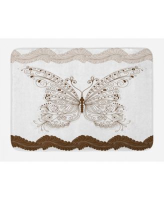 butterfly bath mat